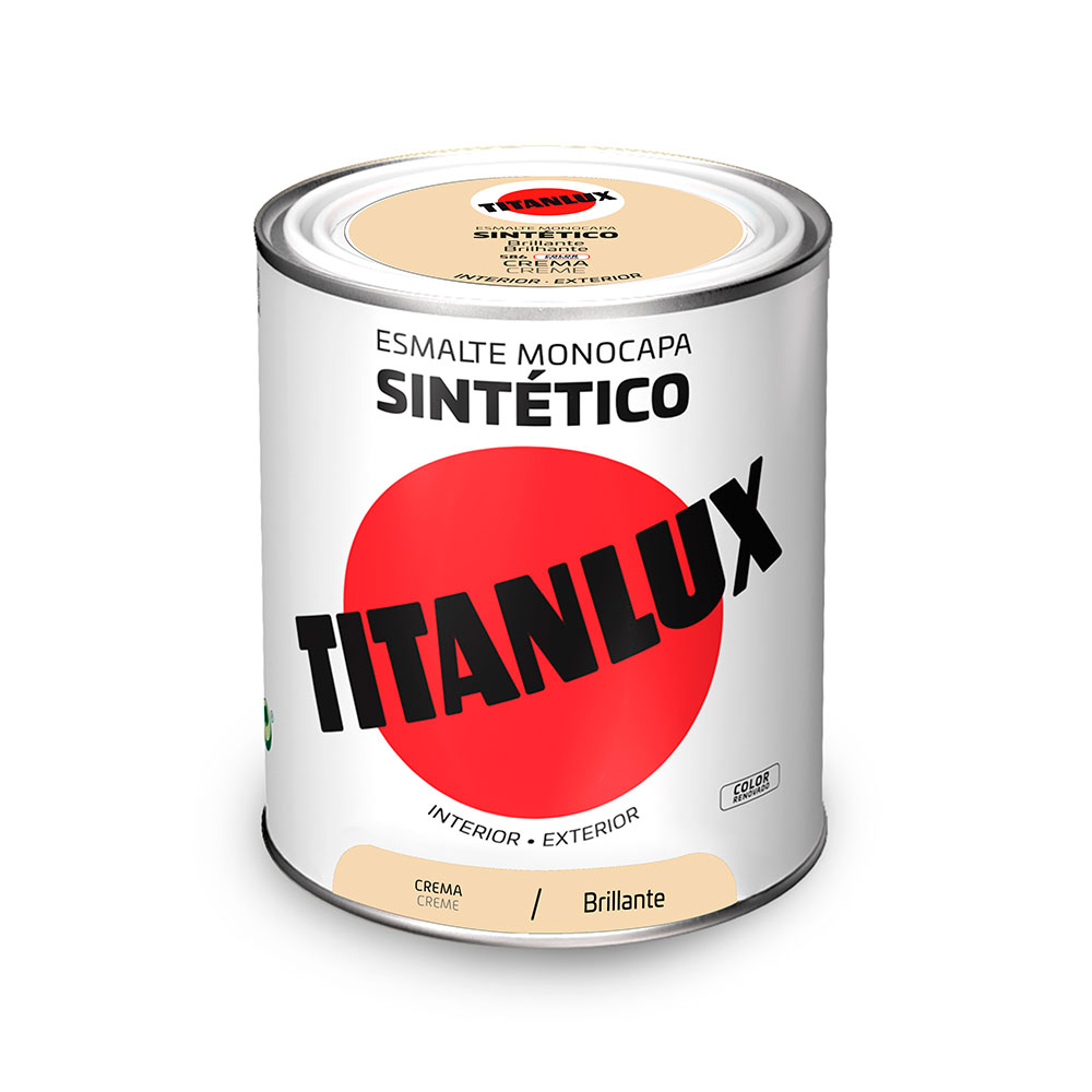 Titanlux Esmalte Sintético Brillante Crema 0,75l 001058634