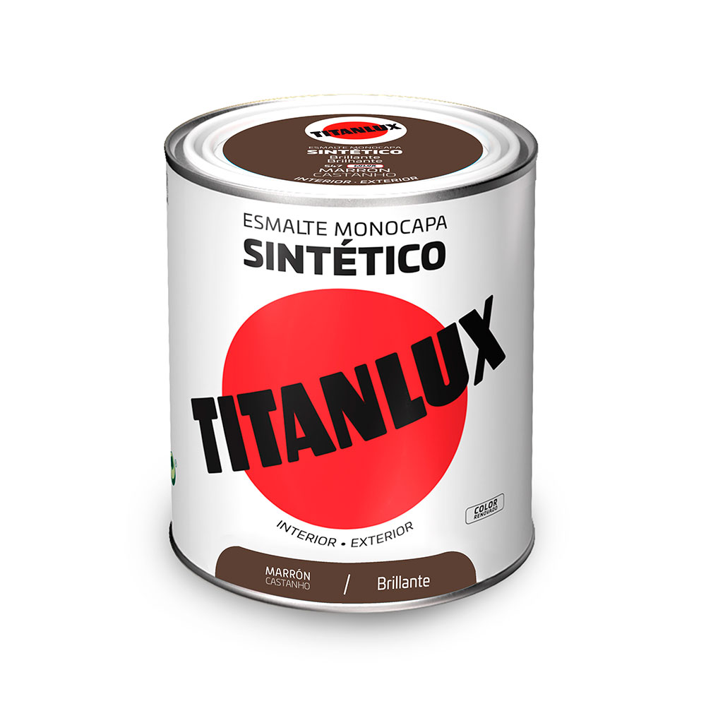 Titanlux Esmalte Sintético Brillante Marrón 0,75l 001054734
