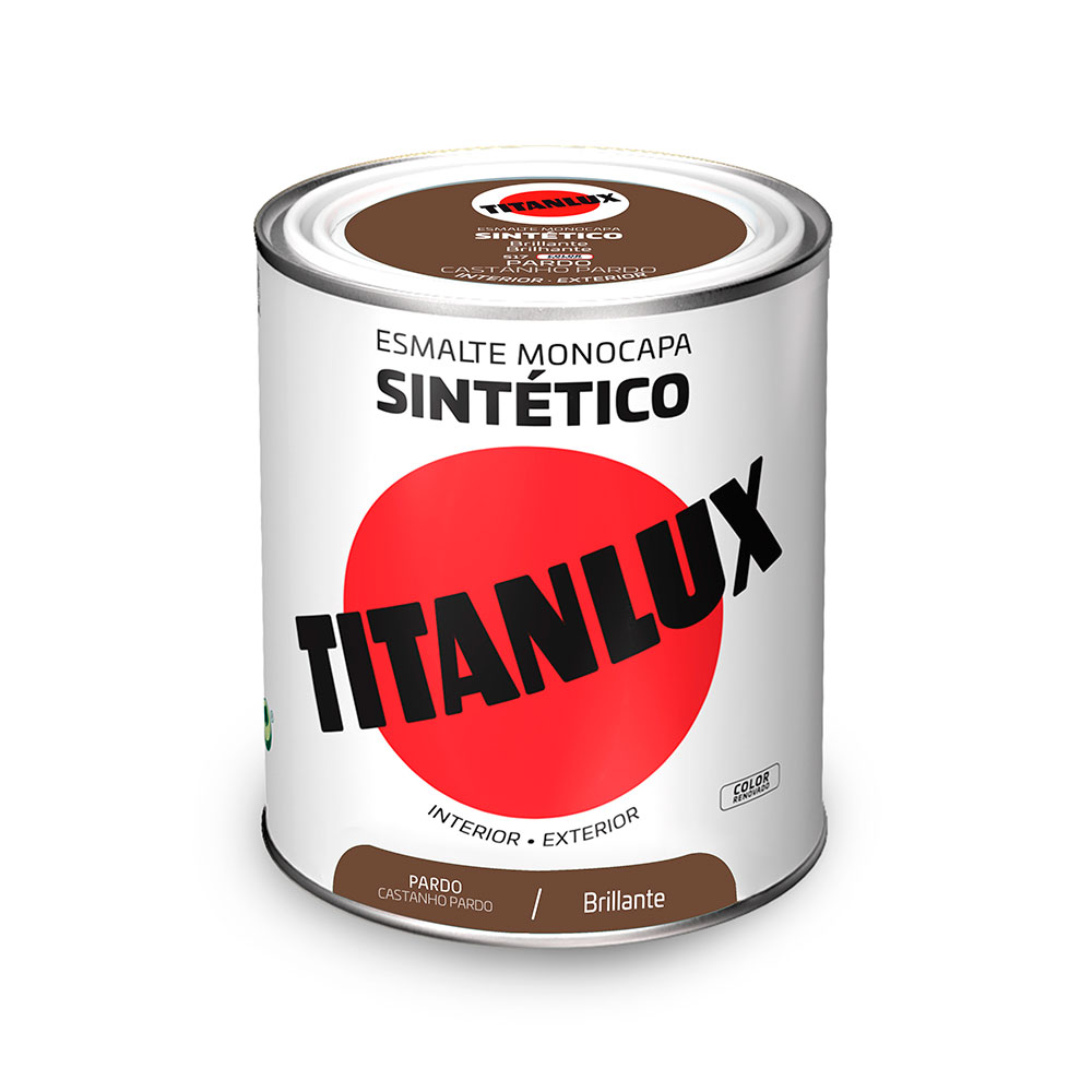 Titanlux Esmalte Sintético Brillante Pardo 0,75l 001051734