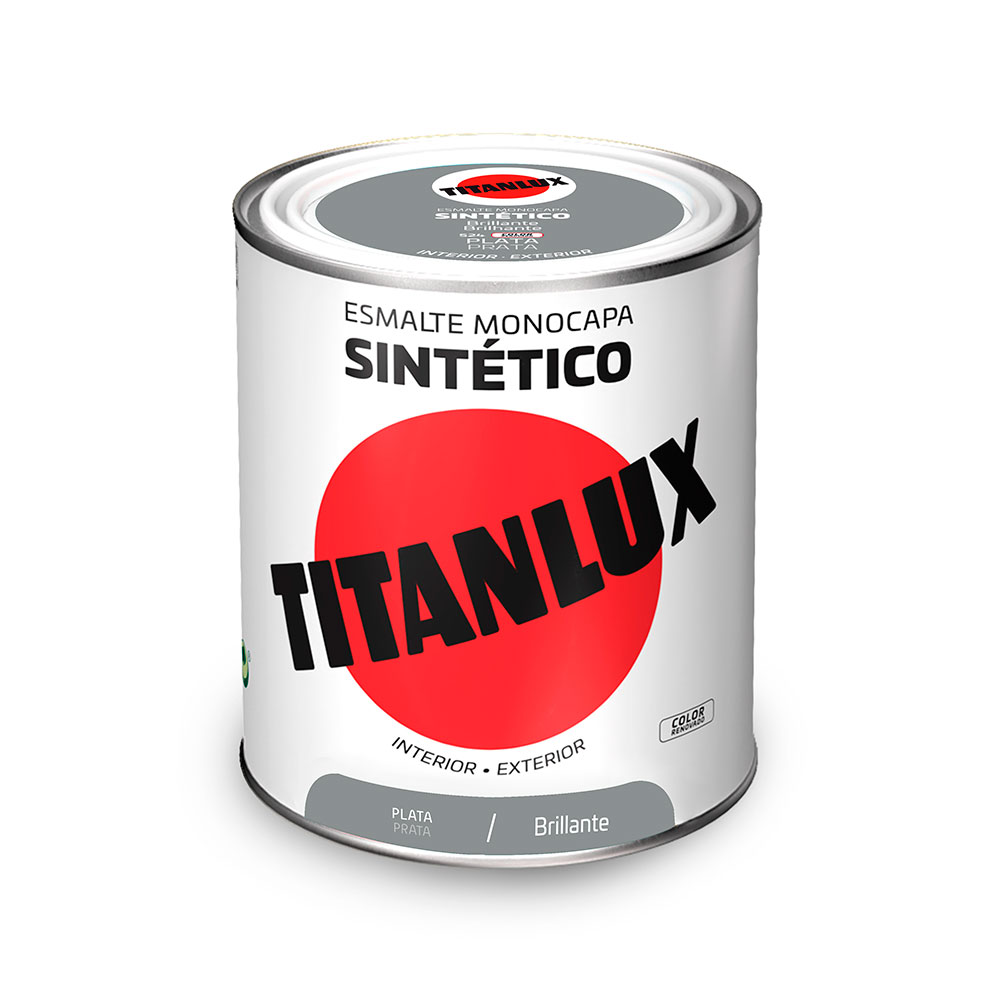 Titanlux Esmalte Sintético Brillante Plata 0,75l 001052034
