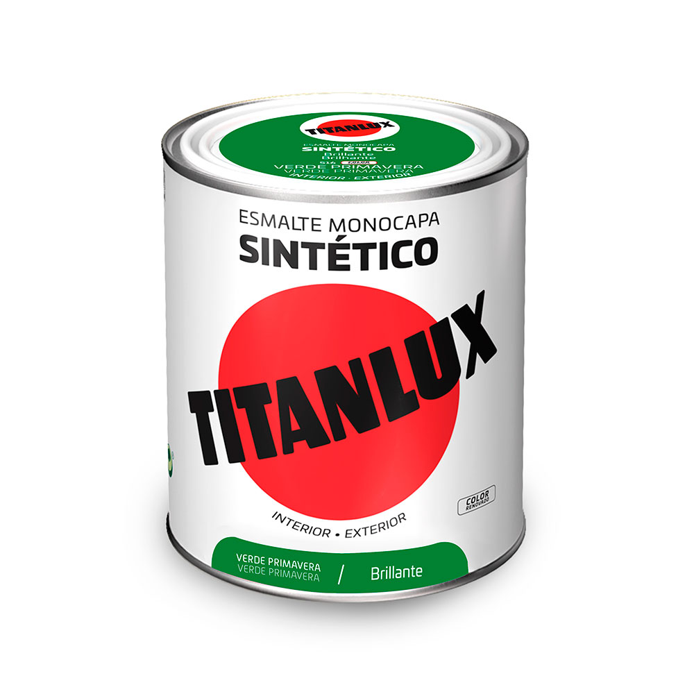 Titanlux Esmalte Sintético Brillante Verde Primavera 0,75l 001051634