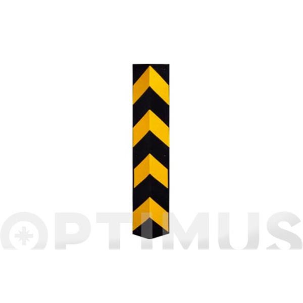 PROTECTOR ESQUINAS GARAJES GOMA DURA NEGRO AMARILLO 800x200x10mm
