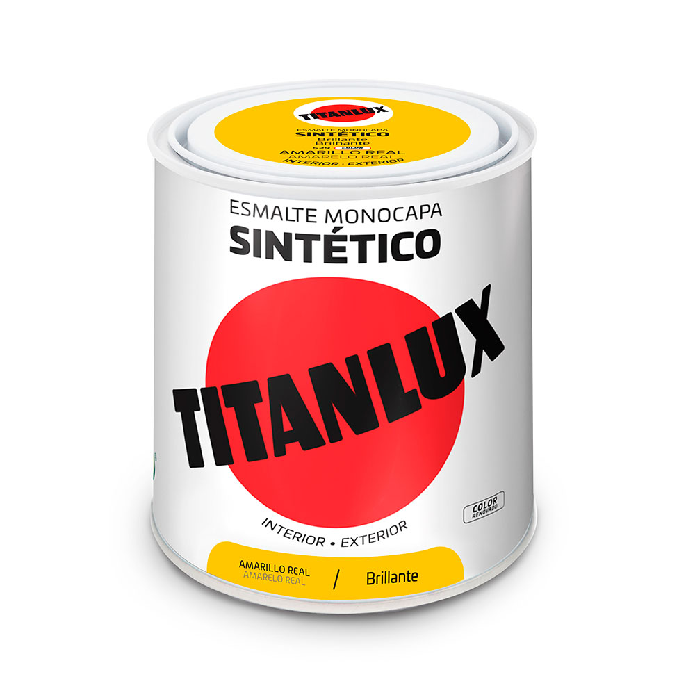 Titanlux Esmalte Sintético Brillante Amarillo Real 0,25l