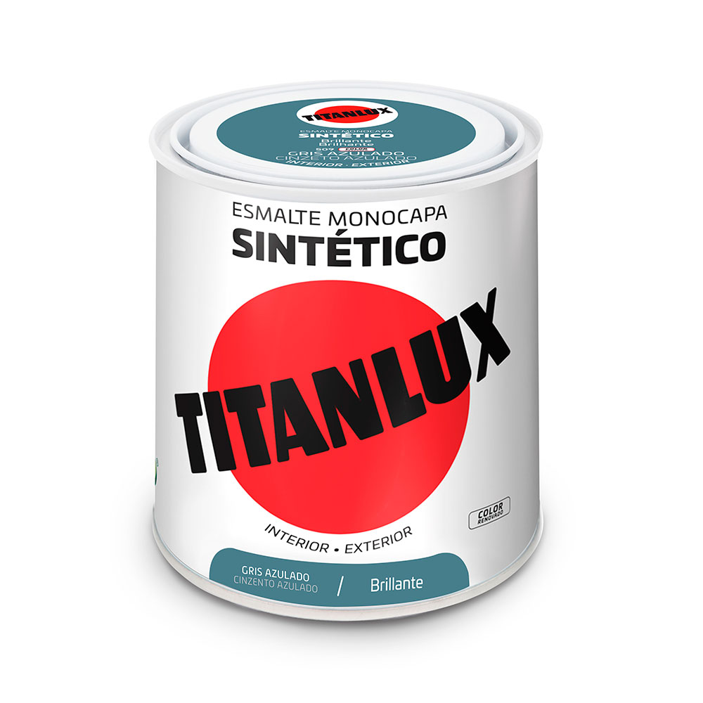 Titanlux Esmalte Sintético Brillante Gris Azulado 0,25l