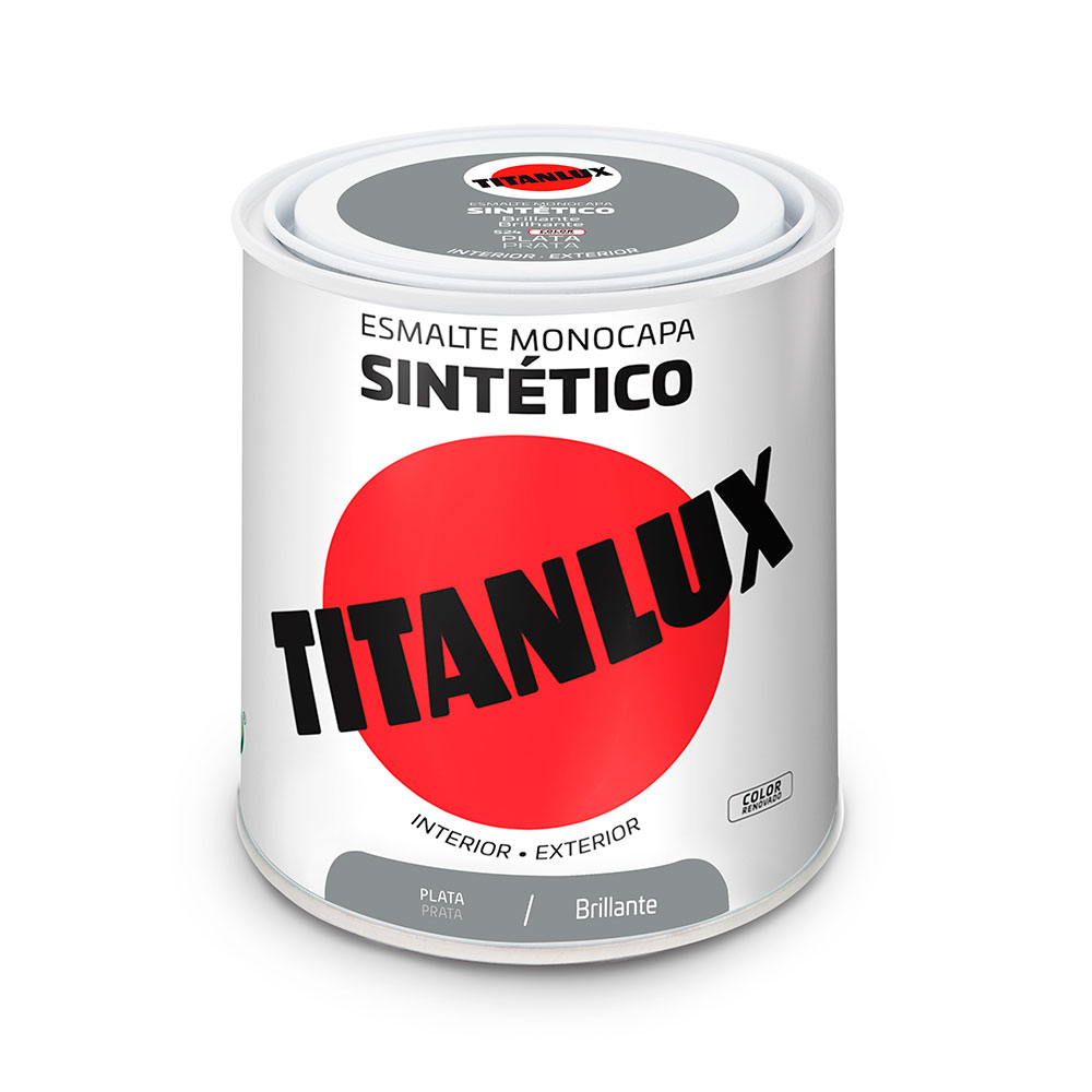 Titanlux Esmalte Sintético Brillante Plata 0,25l