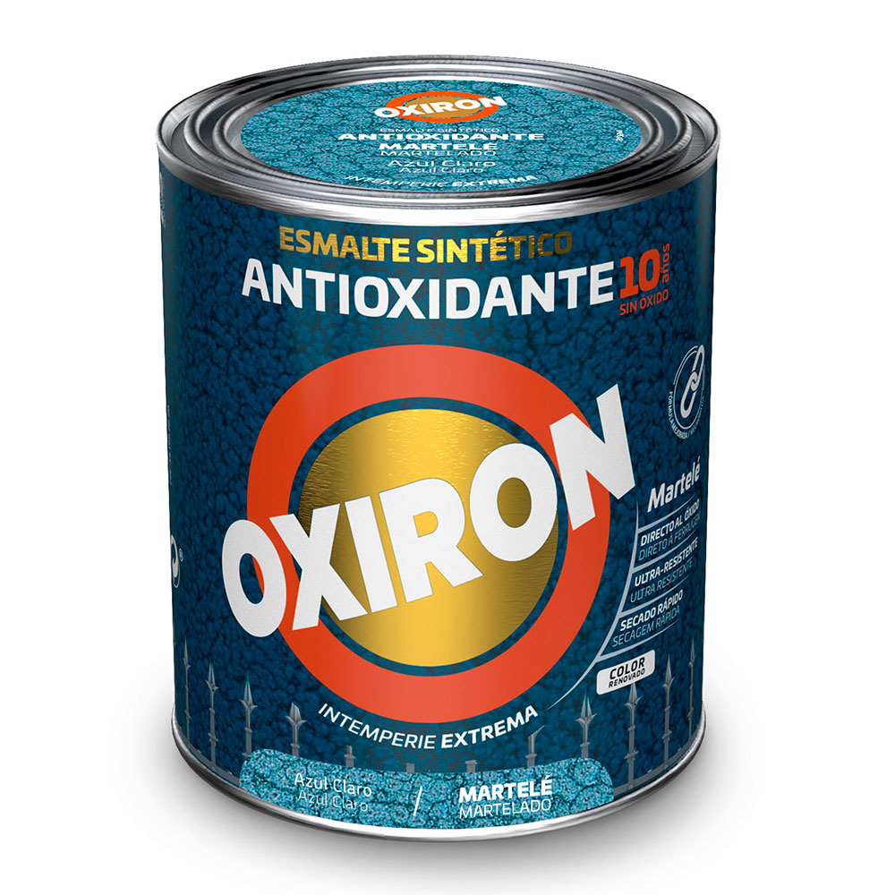 Oxiron Esmalte Antioxidante Martele Azul Claro 0,75l