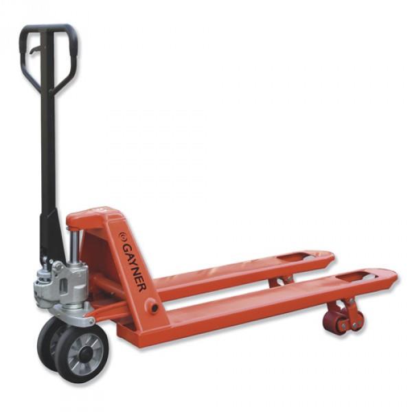 TRANSPALETA 2200KG EUROPEA NARANJA RUEDAS RODILLO NYLON GAYNER 1150MM *OFERTA*