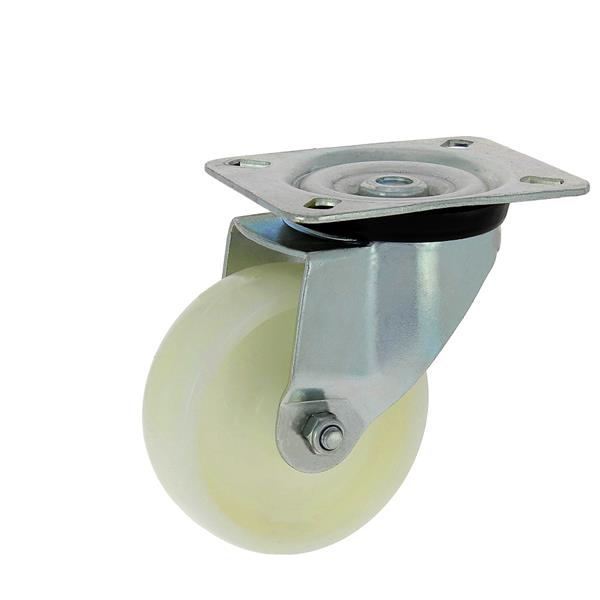 RUEDA 150 BASE GIRATORIA NYLON 275KG POLIPROPILENO