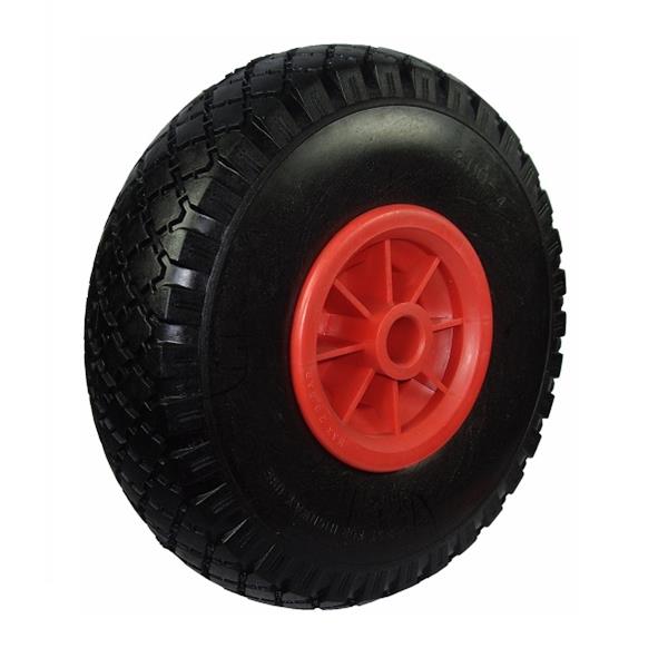 RUEDA CARRETILLA IMPINCHABLE 380 SIN EJE ø20 NUCLEO PLASTICO 100KG(CARRO CHINO) ø20