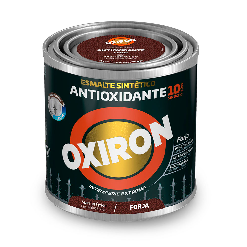 Oxiron Esmalte Antioxidante Forja Marrón Óxido 0,25l