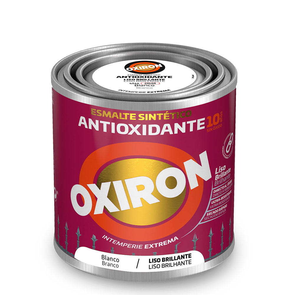 Oxiron Esmalte Antioxidante Liso Brillante Blanco 0,25l