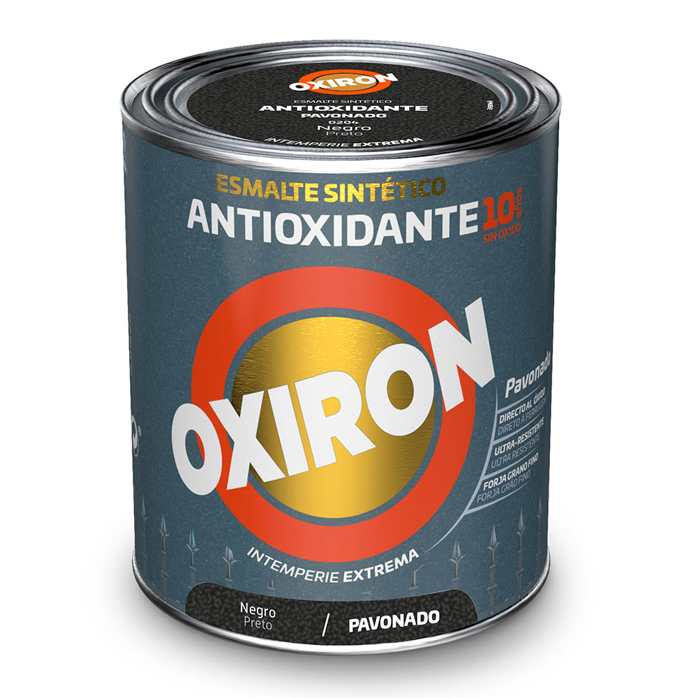 Oxiron Esmalte Antioxidante Pavonado Negro 0,75l