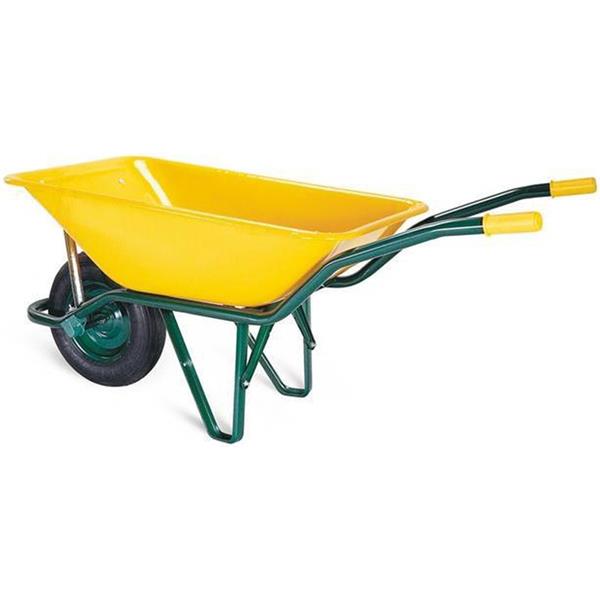 CARRETILLA HONDA METALICA ESTRECHA RUEDA NEUMATICA DEPOSITO 90L AMARILLA *OFERTA*