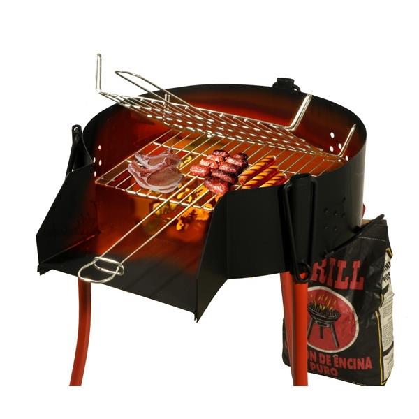 BARBACOA 60 PARRILLA/DOBLE RUSTICA CARBON LEÑA *OFERTA*