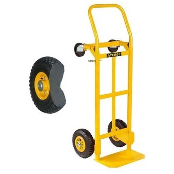 CARRETILLA REPARTO CONVERTIBLE 200KG RUEDAS IMPINCHABLES 13.2KG