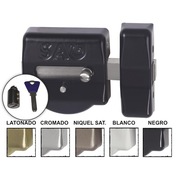 CERROJO PUERTA ALTA SEGURIDAD LATON EP50 SAG (NO INCLUYE BOMBILLO KESO) **OFERTA**