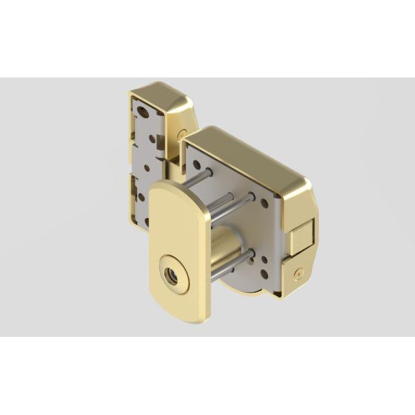 PLACA REFORZADA LATON CERROJO PUERTA ALTA SEGURIDAD SAG