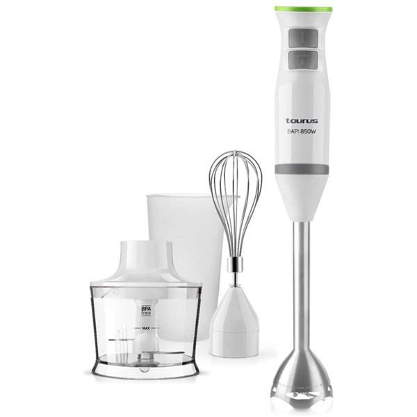 BATIDORA INOX 850W CON VASO,PICADOR Y EMULSIONADOR DESMONTABLE **OFERTA**