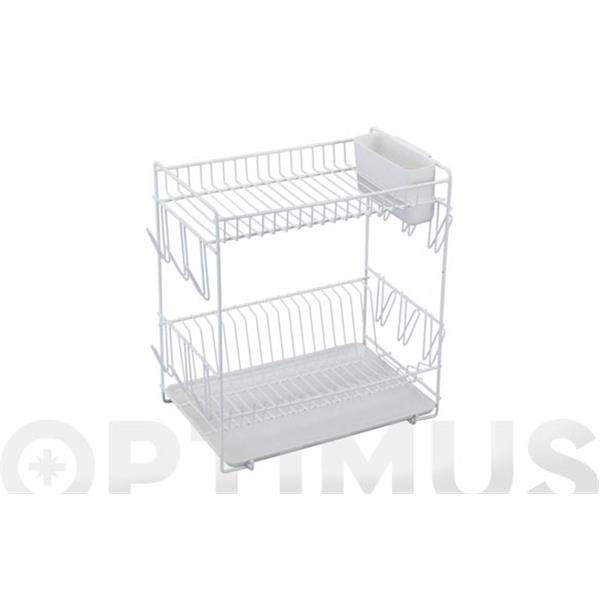 ESCURREPLATOS BLANCO GRANDE 2 PISOS *OFERTA*