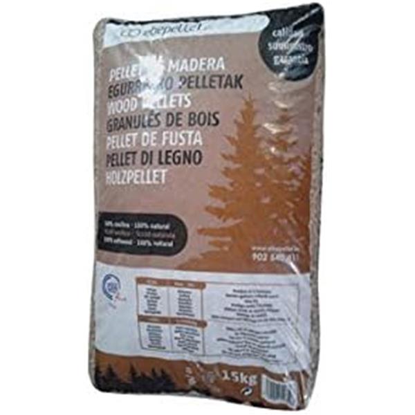 PELLETS MADERA 15KG A1 PLUS CALIDAD **OFERTA**