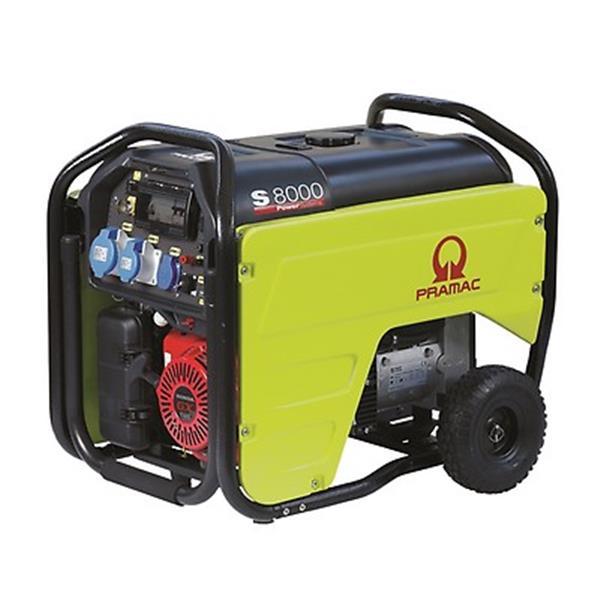 GENERADOR GASOLINA ARRANQUE AUTOMATICO 6000W S8000 PRAMAC PLACAS SOLARES **OFERTA**