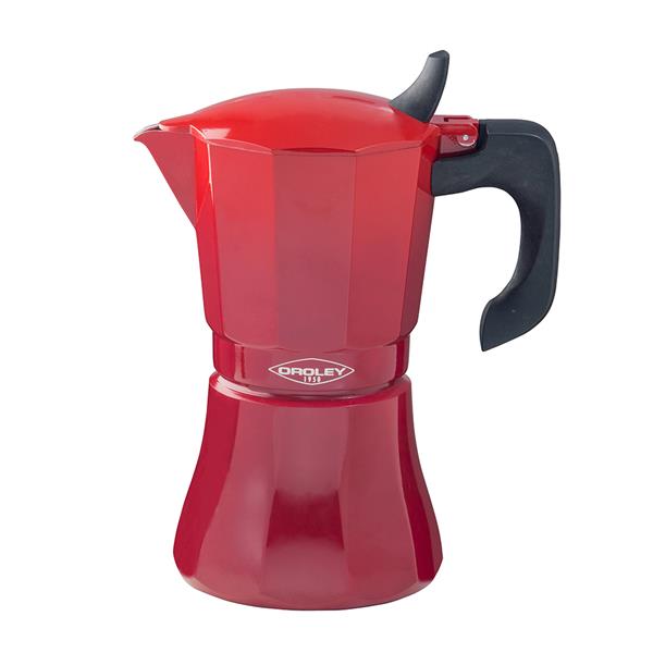 CAFETERA INDUCCION ROJA 6 TAZAS PETRA OROLEY *OFERTA*