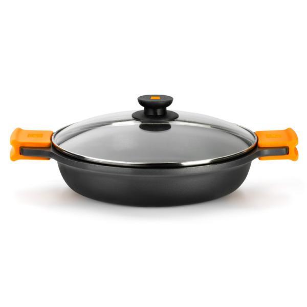 CACEROLA BAJA HIERRO FUNDIDO CON TAPA 36CM INDUCCION BRA *OFERTA*