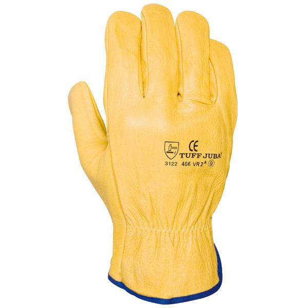 GUANTE 10 PIEL AMARILLO 406VR2 JUBA