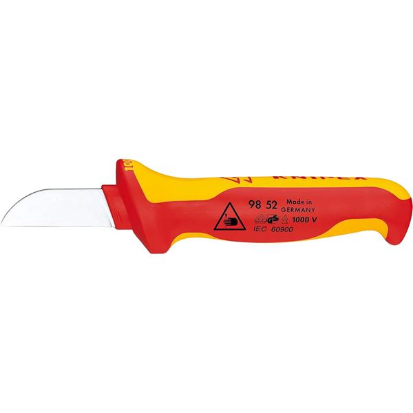CUCHILLO RECTO VDE PELADOR CABLE KNIPEX 9852 ELECTRICISTA 1000V *OFERTA*
