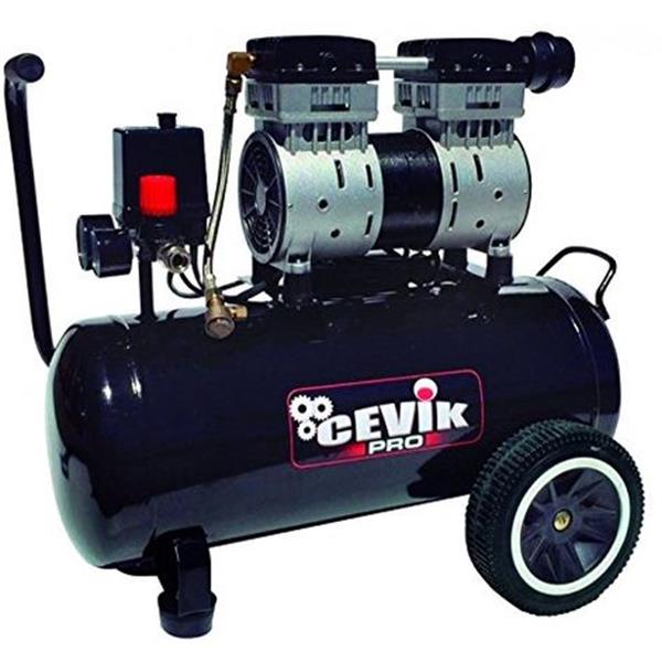 COMPRESOR AIRE SILENCIOSO 1.5CV 24L 220V CEVIK PRO24 SILENC 150L/MIN *OFERTA*