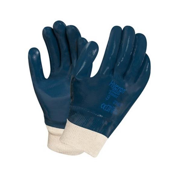 GUANTE 10 NITRILO TOTAL PUÑO ELASTICO CERRADO AZUL 47-402 HYLITE ANSELL