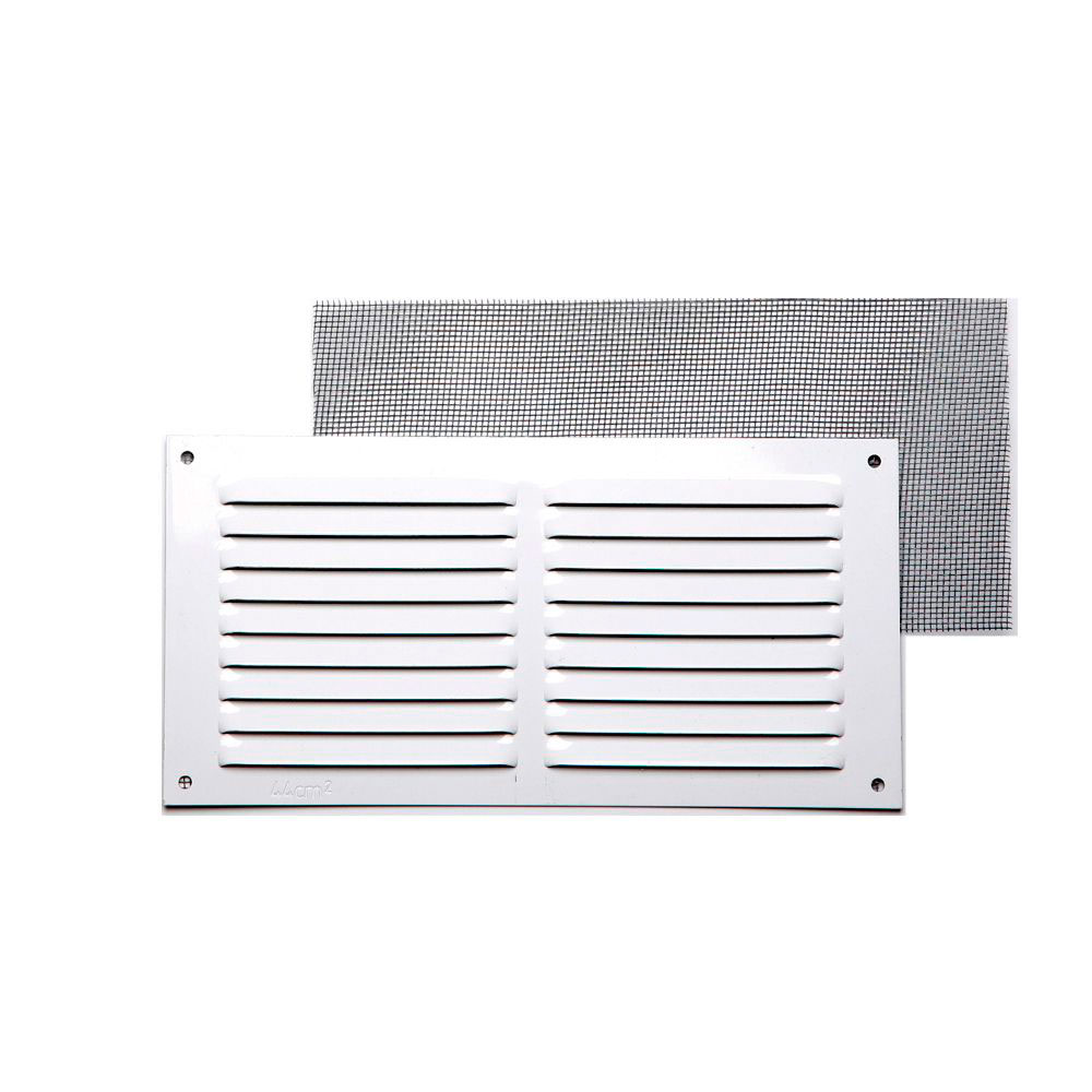 Rejilla S/B C/ Mosquitera Blanca 15x30