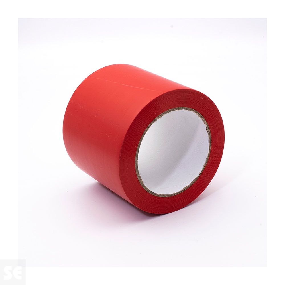 Cinta Adhesiva Balizar Unicolor 33 m (largo) x 100 mm (ancho) Roja