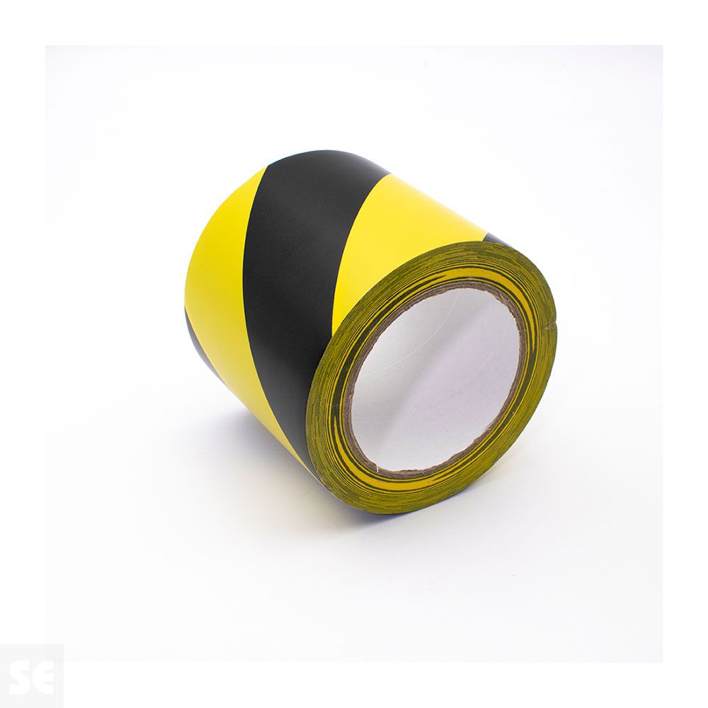 Cinta Adhesiva Balizar Bicolor 33 m (largo) x 100 mm (ancho) Amarilla/Negra