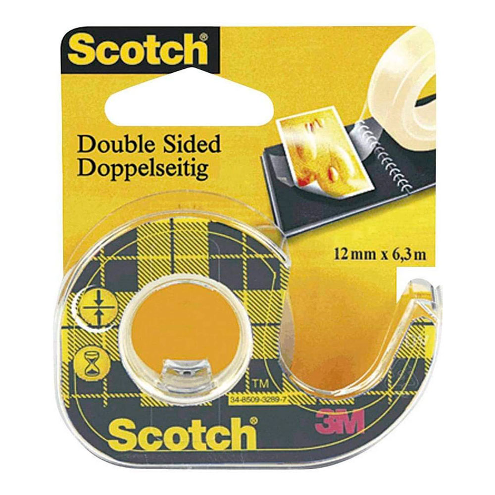 Cinta Doble Cara Porta Rollo 12 mm x 6 m