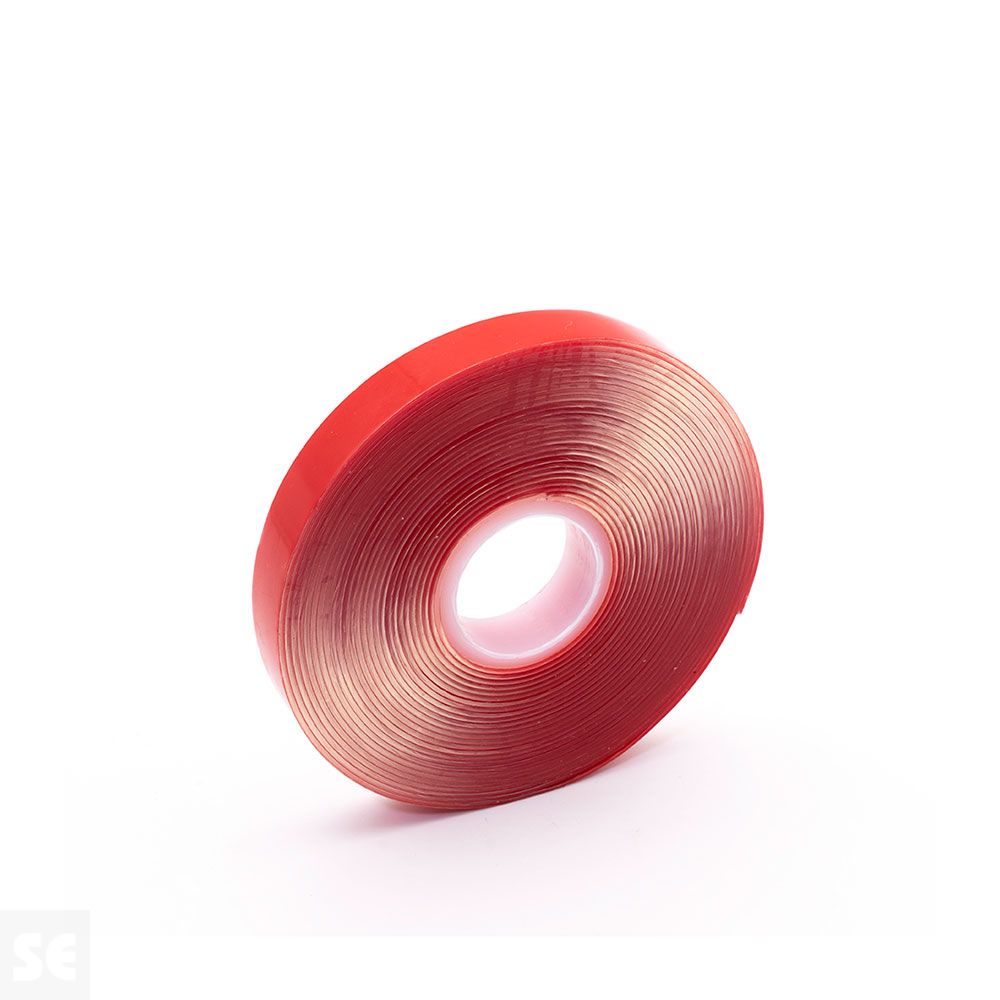 Cinta Adhesiva 2 Caras 5 m (largo) x 12 mm (ancho) Transparente