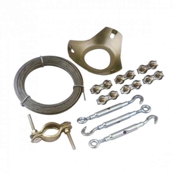 KIT TENSOR MASTIL ANTENA 25M CABLE + 3 TIRANTES + SUJETACABLES 6SU TV