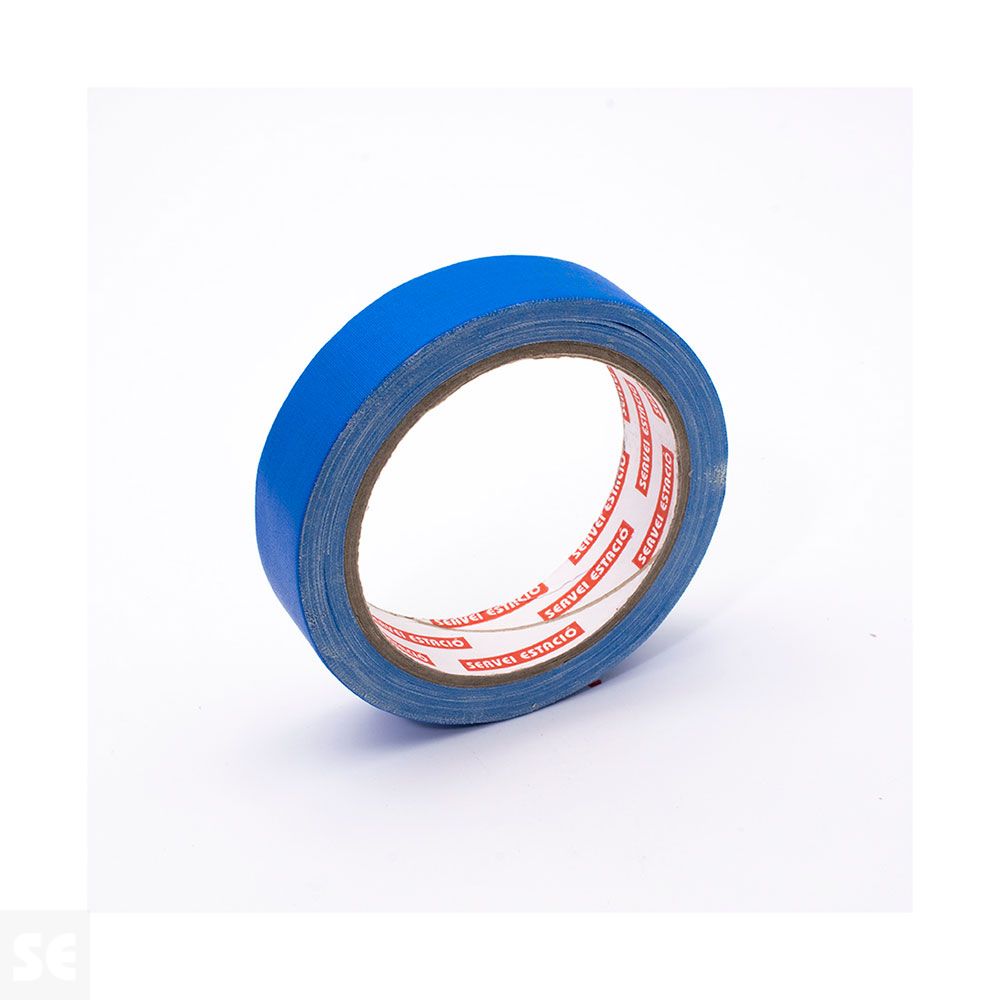 Cinta Adhesiva Tela 10 m (largo) x 25 mm (ancho) Azul