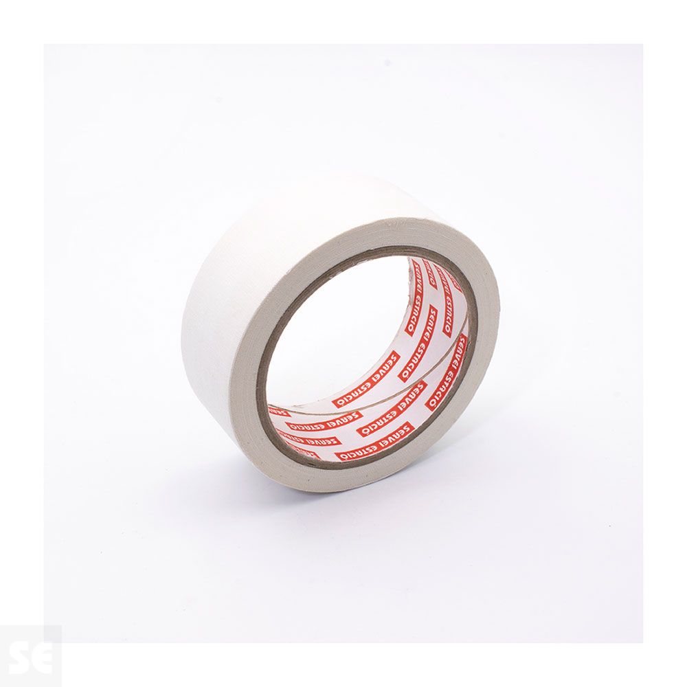 Cinta Adhesiva Tela 10 m (largo) x 38 mm (ancho) Blanco