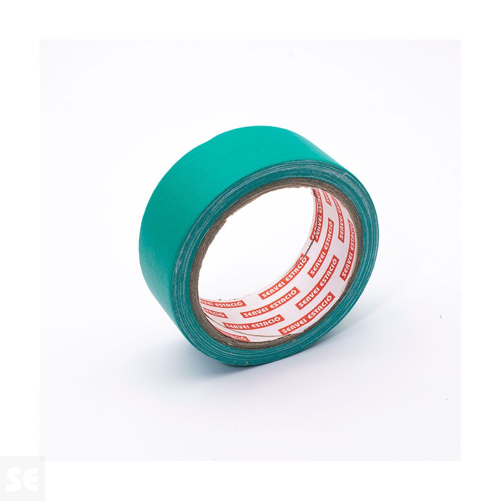 Cinta Adhesiva Tela 10 m (largo) x 38 mm (ancho) Verde