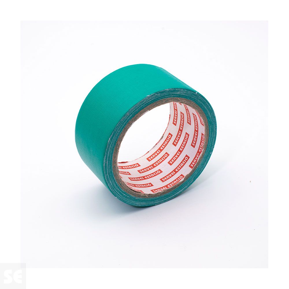 Cinta Adhesiva Tela 10 m (largo) x 50 mm (ancho) Verde