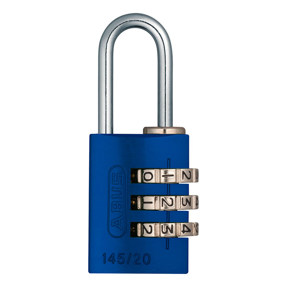 Candado Aluminio Combinación 20 Mm Azul