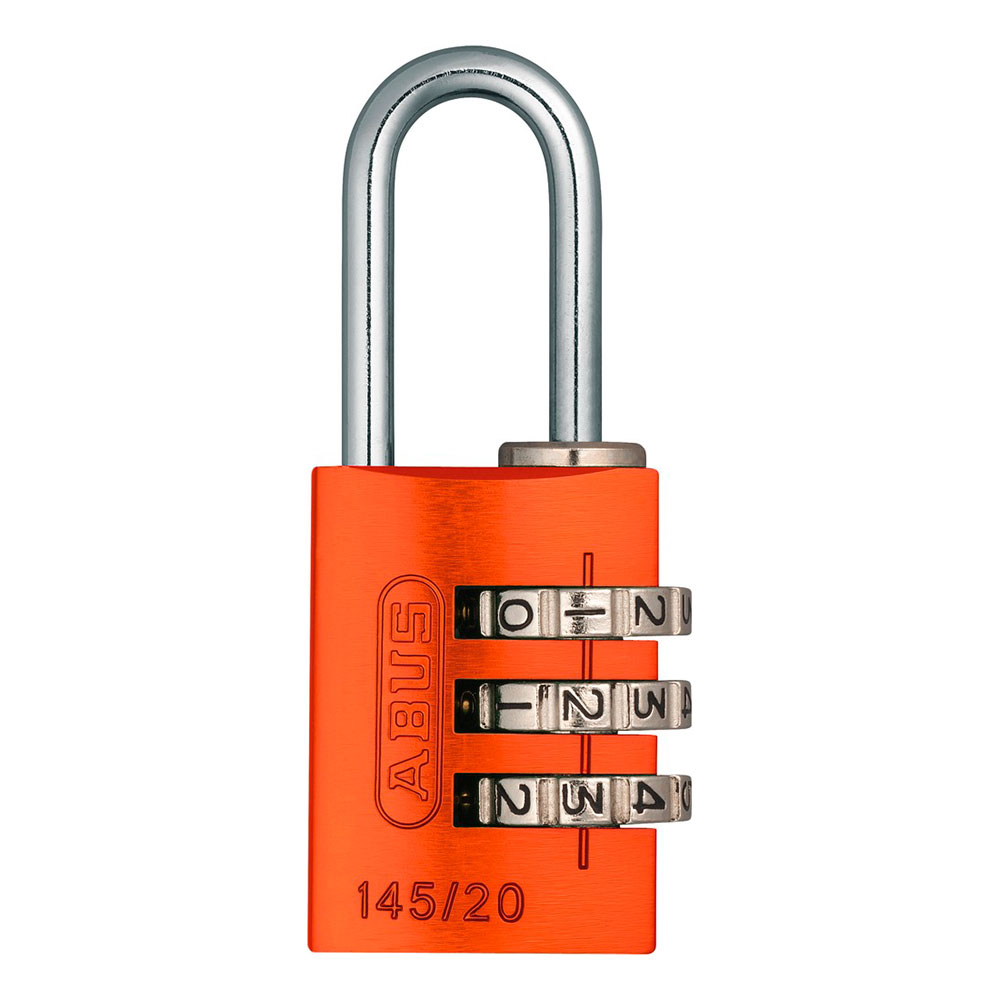 Candado Aluminio Combinación 20 Mm Naranja