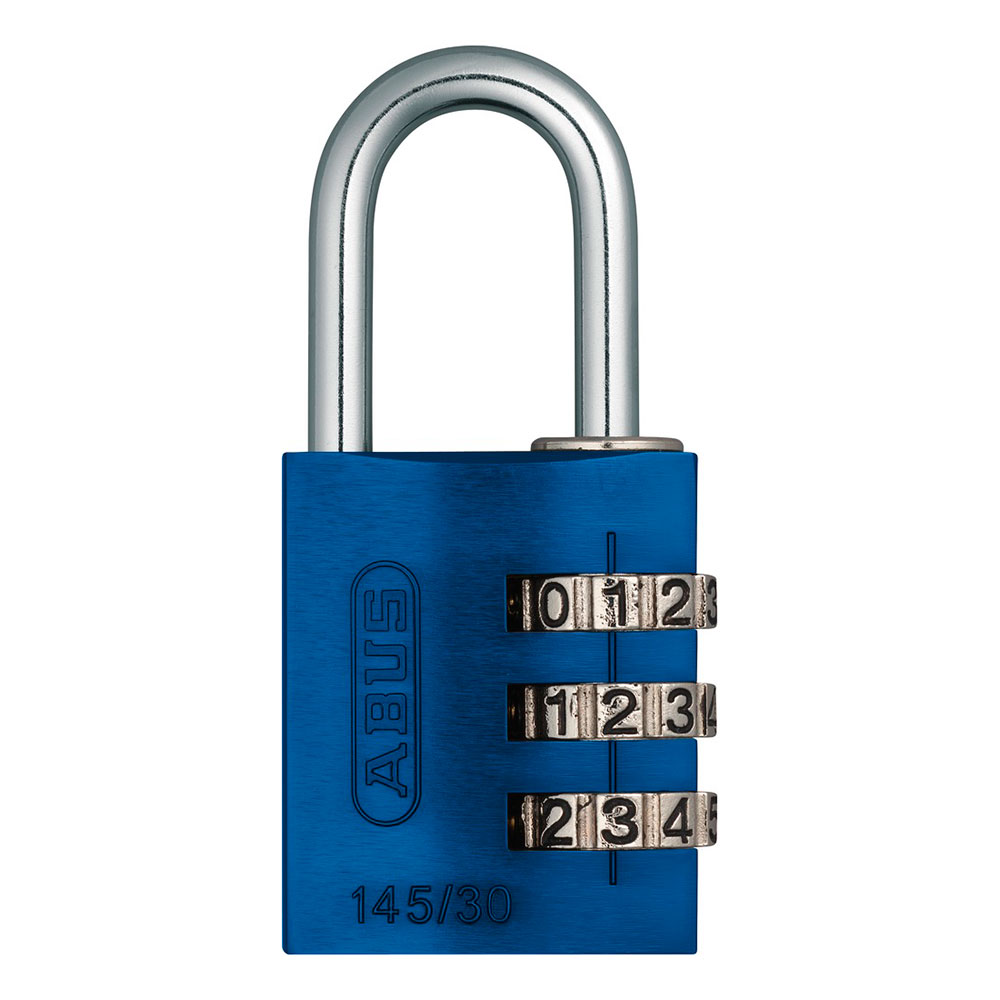 Candado Aluminio Combinación 30 Mm Azul