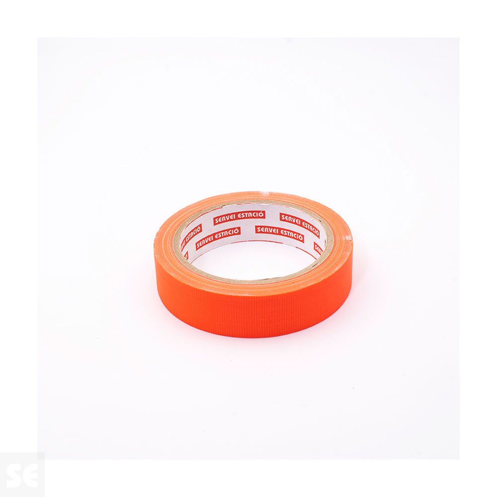 Cinta Adhesiva Fluorescente 10 m (largo) x 25 mm (ancho) Naranja