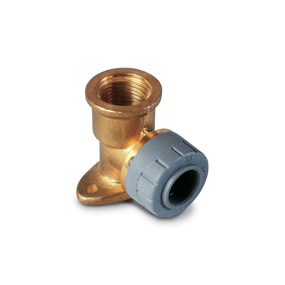 Codo Placa 15x1/2 Rosca Hembra Polibutileno