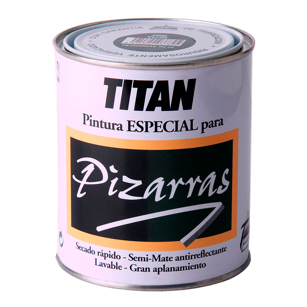 Esmalte Pizarra Titan Negro 750 Ml