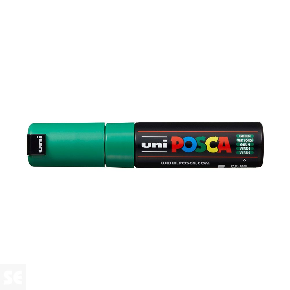 Rotulador Pintura Posca Verde Pc8k 8 mm