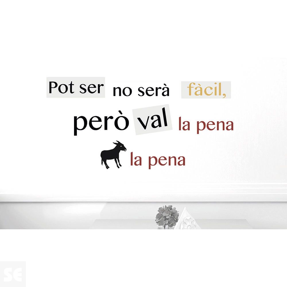 Sticker Deco Pot Ser No Serà 24x68Cm