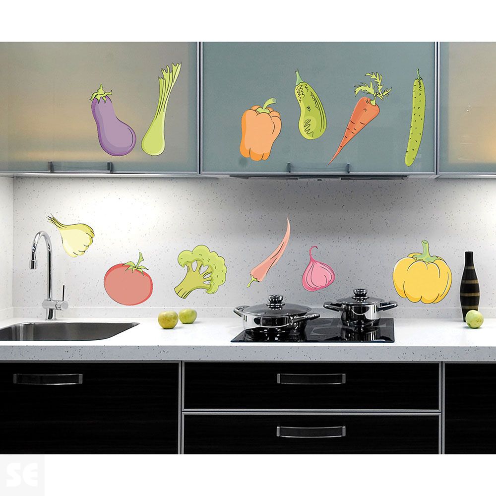 Sticker Deco Vegetales 24x68Cm